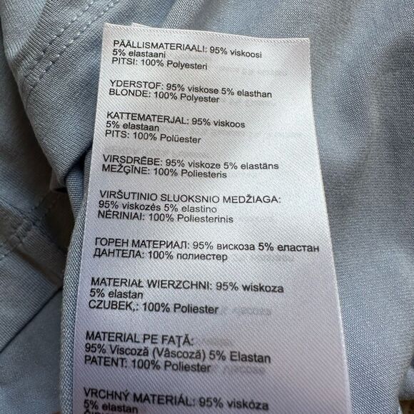 5 for $45  New Madeleine Top Blouse Shirt Women Size 10 Blue - Picture 6 of 7